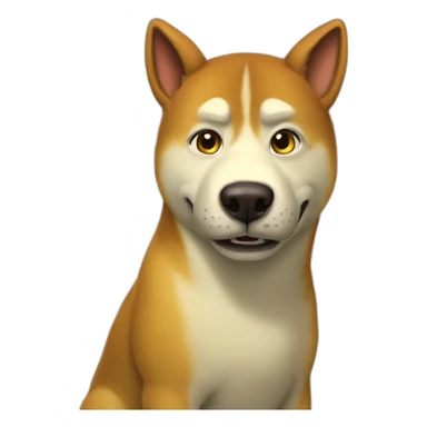 Siba inu shrek sticker