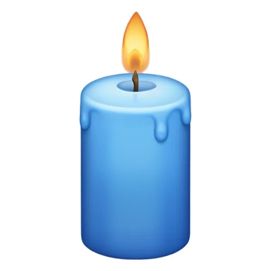 blue big candle sticker