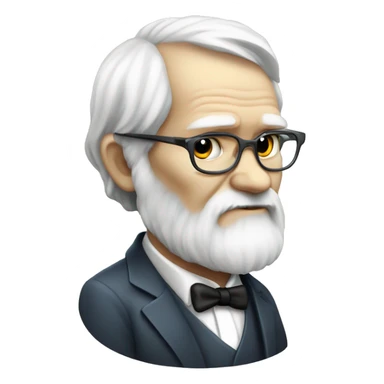 charles darwin as an IT help desk operator sticker