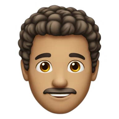 men 25 very short hairs big nose sticker