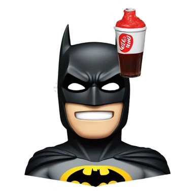 Batman with a Coke sticker