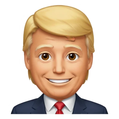 happy president trump sticker