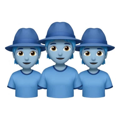 Amigos azul mari bjo sticker