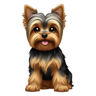 Yorkie puppy standing sticker