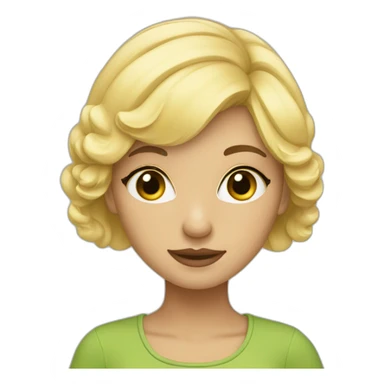 buttercup-blonde girl sticker