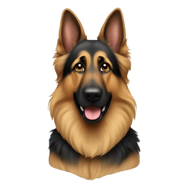 long hair german shepherd  sticker