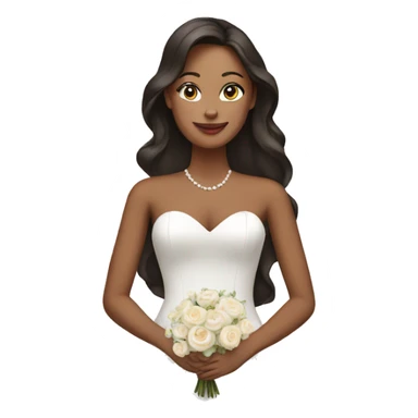 woman on a wedding gown sticker