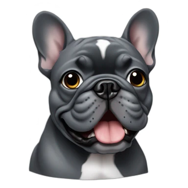 dark-grey-french-bulldog sticker