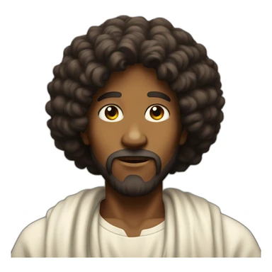 Afro American Jesus Christ sticker