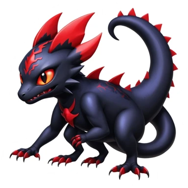 Shiny Epic Badass Gothic Noibat-Salandit-Litten-Hybrid sticker