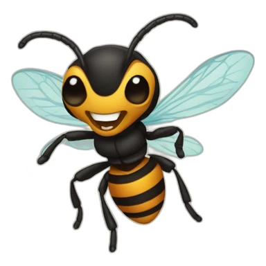 Dancing Asian hornet sticker