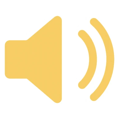 loud speaker, yellow color, modern icon, no text, simple background sticker