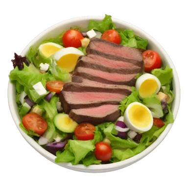 steak salad bowl sticker