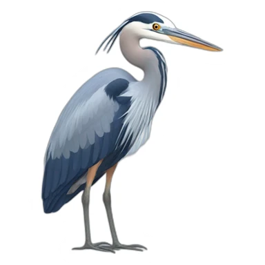 Blue heron sticker