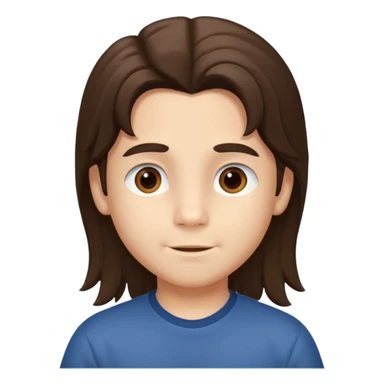 QUIERO QUE ME HAGAS A UN NIÑO DE 6 AÑOS, TIENE LA MELENITA UN POCO LARGA, LA CARITA ESTRECHA Y MOFLETES MUY BONITOS, OJOS MARRONES Y IEL CLARA sticker