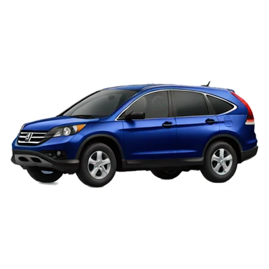 Dark blue car Honda crv sticker
