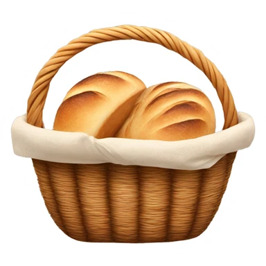Sourdough bread in basket sticker