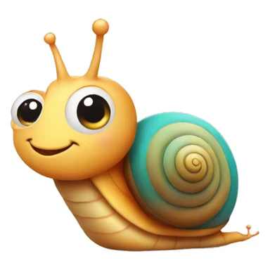 Little Snail with Love Icon sticker