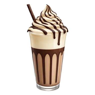 milkshake with msache sticker