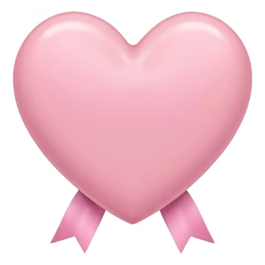 coquette pastel pink heart with pink ribbon sticker