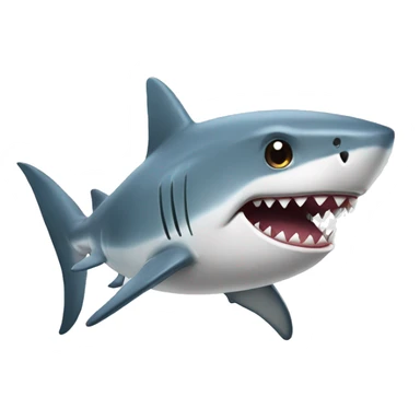 shark with talking head sticker