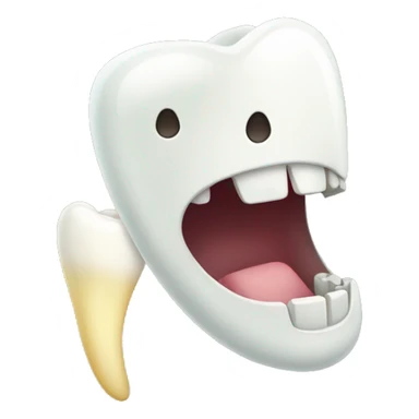 a fairytooth holding a tooth sticker