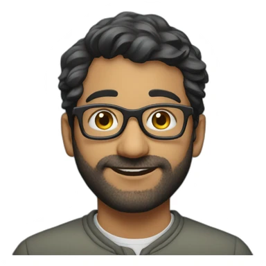 Soham shah with glasses sticker