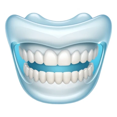 Teeth with aligner clips sticker