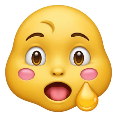 Drooling In love emoji  sticker