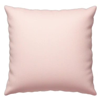 Light pink pillow with texture sticker