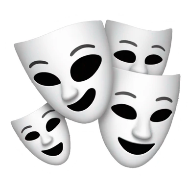 Drama masks sticker