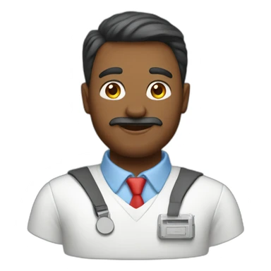 Male computer science teacher sticker