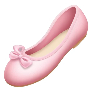 Ballerina ￼slipper pink shade heart sticker