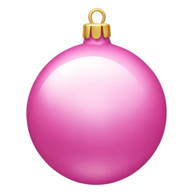 pink christmas ball ornament sticker
