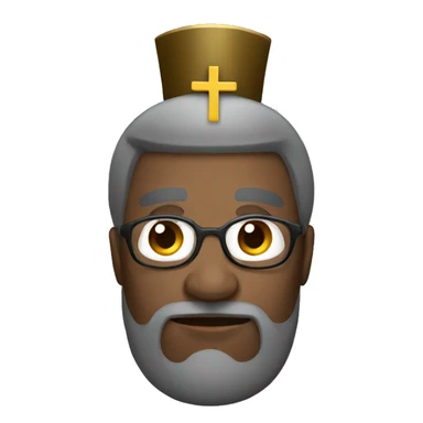 bishop with a cross sticker