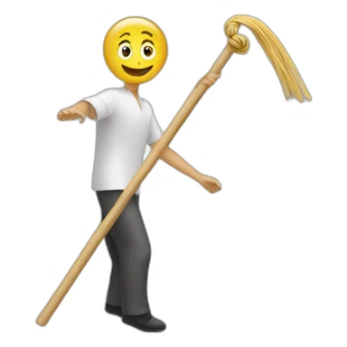 Twirling bâton sticker