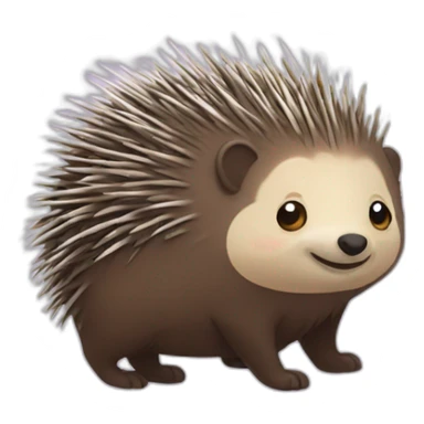 cute porcupine sticker