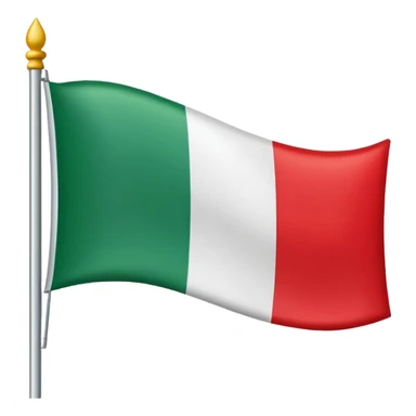 Flag header green middle white and bottom red sticker