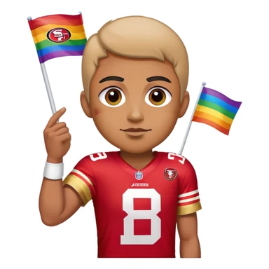 Gay 49ers fan sticker