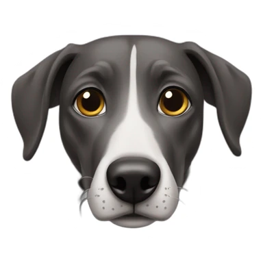 Son of a black greyhound and labrador sticker