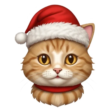кіт в новорічнной шляпці sticker