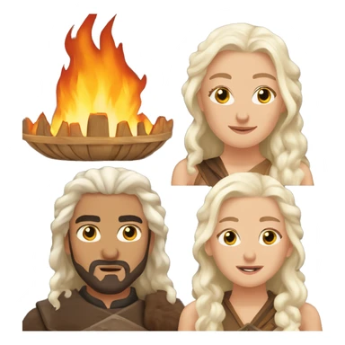 Khalessi fire and ic sticker