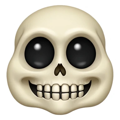 Lebka 💀 vybuchující hlavy ne vlasy sticker