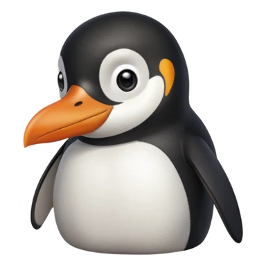 bombastic side eyeing penguin suspicious looking side ways eyes looking forward  sticker