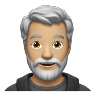 Homme chauve barbe sticker