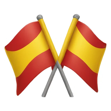 Drapeau rouge et jaune  sticker