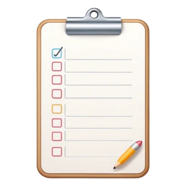 White to do list  sticker