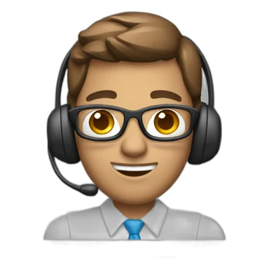 call center representative sticker