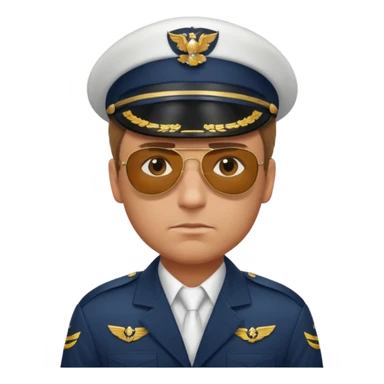 captain pilot sticker