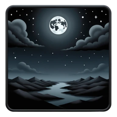 dark and eerie scene, the entire world covered in darkness. The sky is deep black with no stars or light, no moon, no glow just total void and silence. The atmosphere feels ominous and unsettling, as if darkness has swallowed everything. No characters, no visible light sources sticker